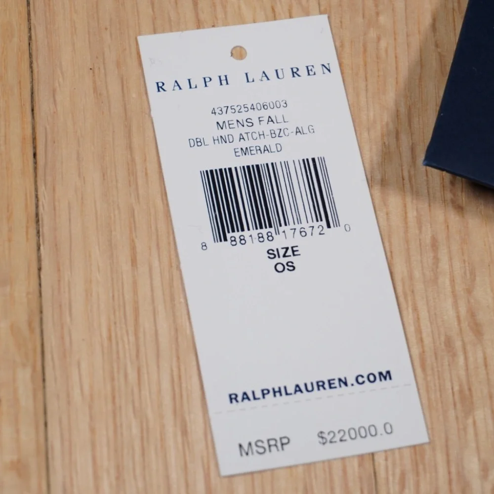 Ralph Lauren Purple Label Alligator Briefcase Emerald OS Brand New - Picture 16 of 16